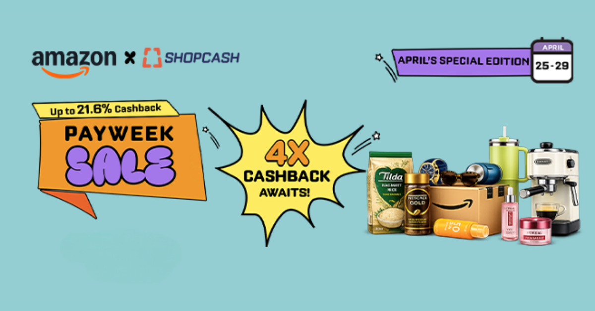 Highest Amazon in Saudi Arabia is provided by ShopCash in Saudi Arabia with up to 21.6% during Pay Week in April 2026.